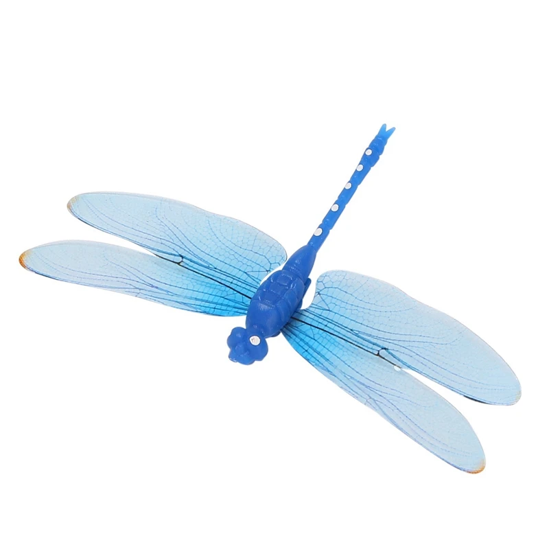 Imán de nevera de libélulas artificiales 3D, 8Cm, 20 piezas, decoración de boda, Navidad, colores, envío aleatorio