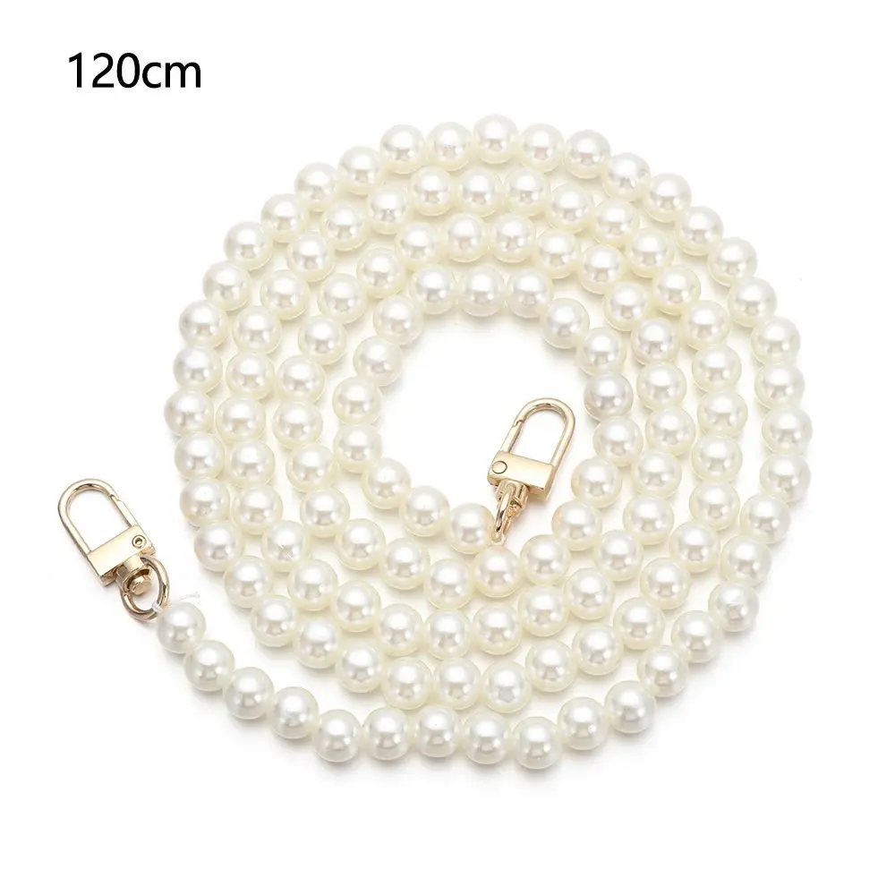 High Quality Pearl Belt Accessories Long Beaded Chain Pearl Strap DIY purse Replacement Bags Handbag Handles