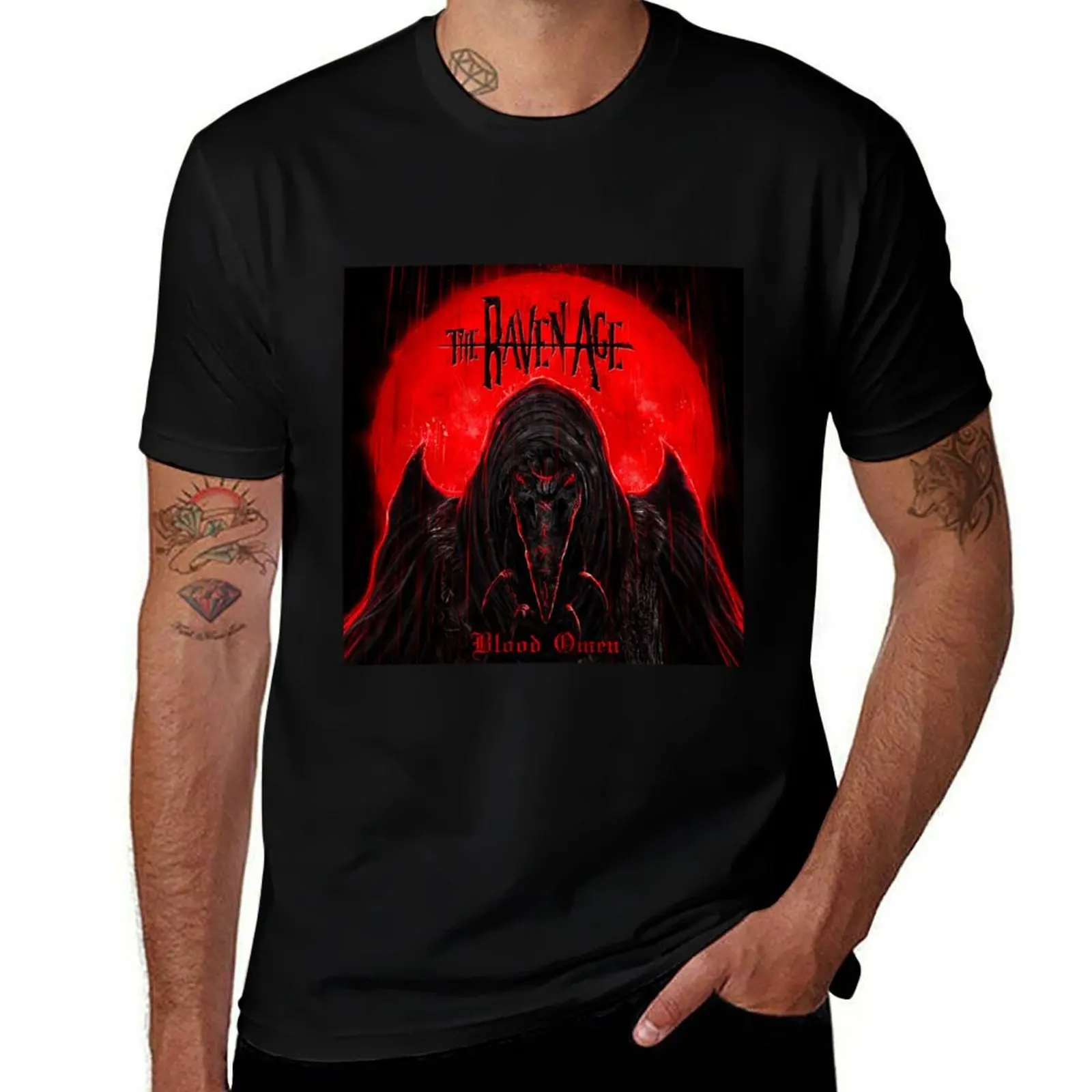 Raven Blood The Omen Age T-Shirt Holiday Party Tee Shirt
