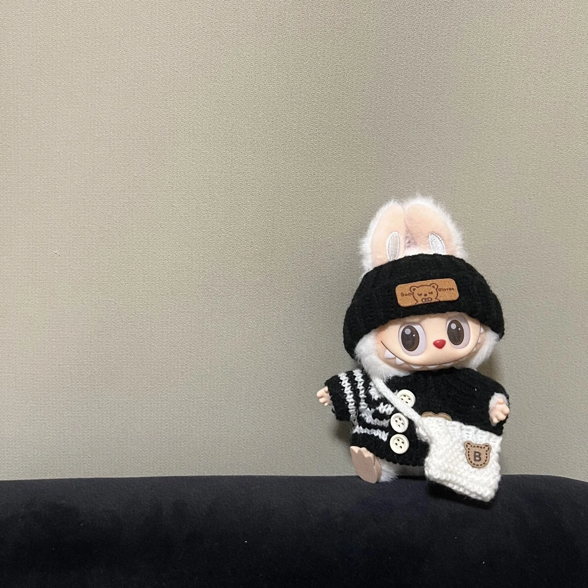 17cm Toy Doll Clothes for Labalbu Accessories Luxury Backpack New Original Clothing for Labbubu Sweater Outfit Mini Cute Bag Hat