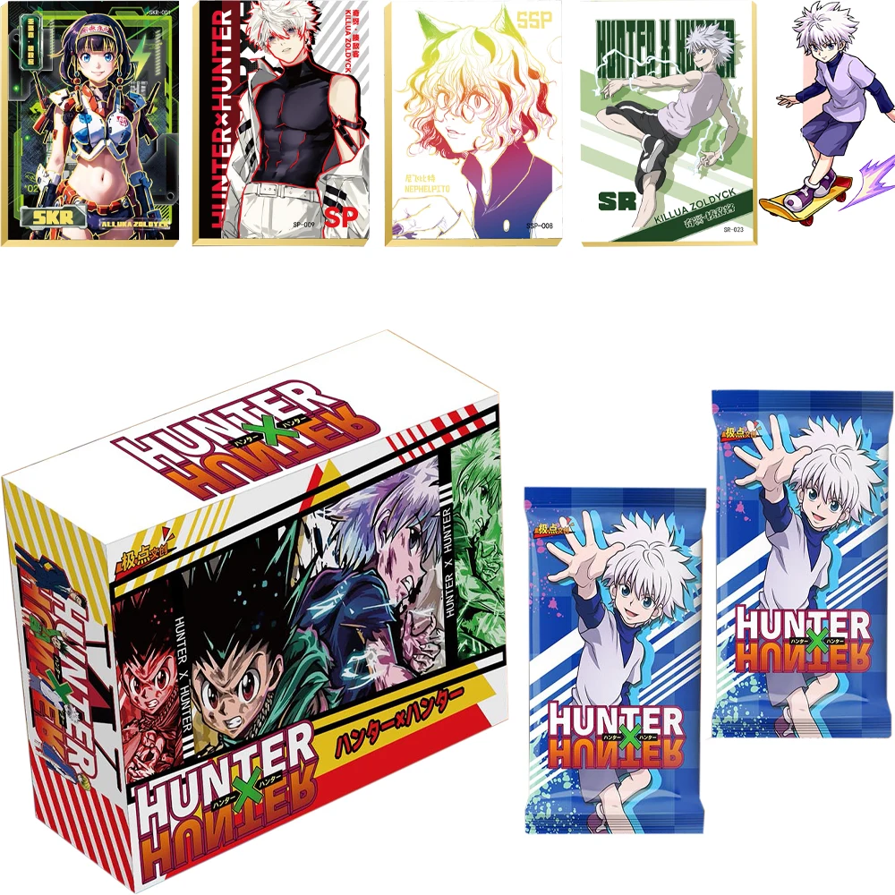 Wholesale Anime HUNTER×HUNTER Collection Cards Hobby Figures Table Battle Game Card Booster Box Kids Toy Gifts