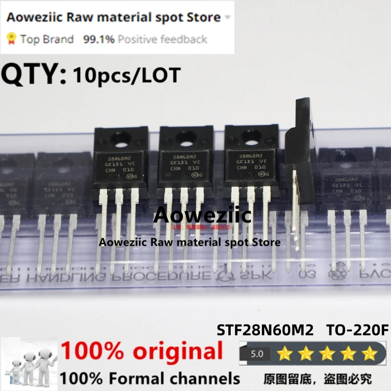 Aoweziic 100% New Imported Original STF18N60M2 18N60M2 STF24N60M2 24N60M2  STF28N60M2 28N60M2  STTH8R06FP TO-220F   transistor