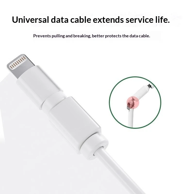 

2New cable protector set, data cable protective buckle, universal for Android chargers and Apple devices, prevents breakage and