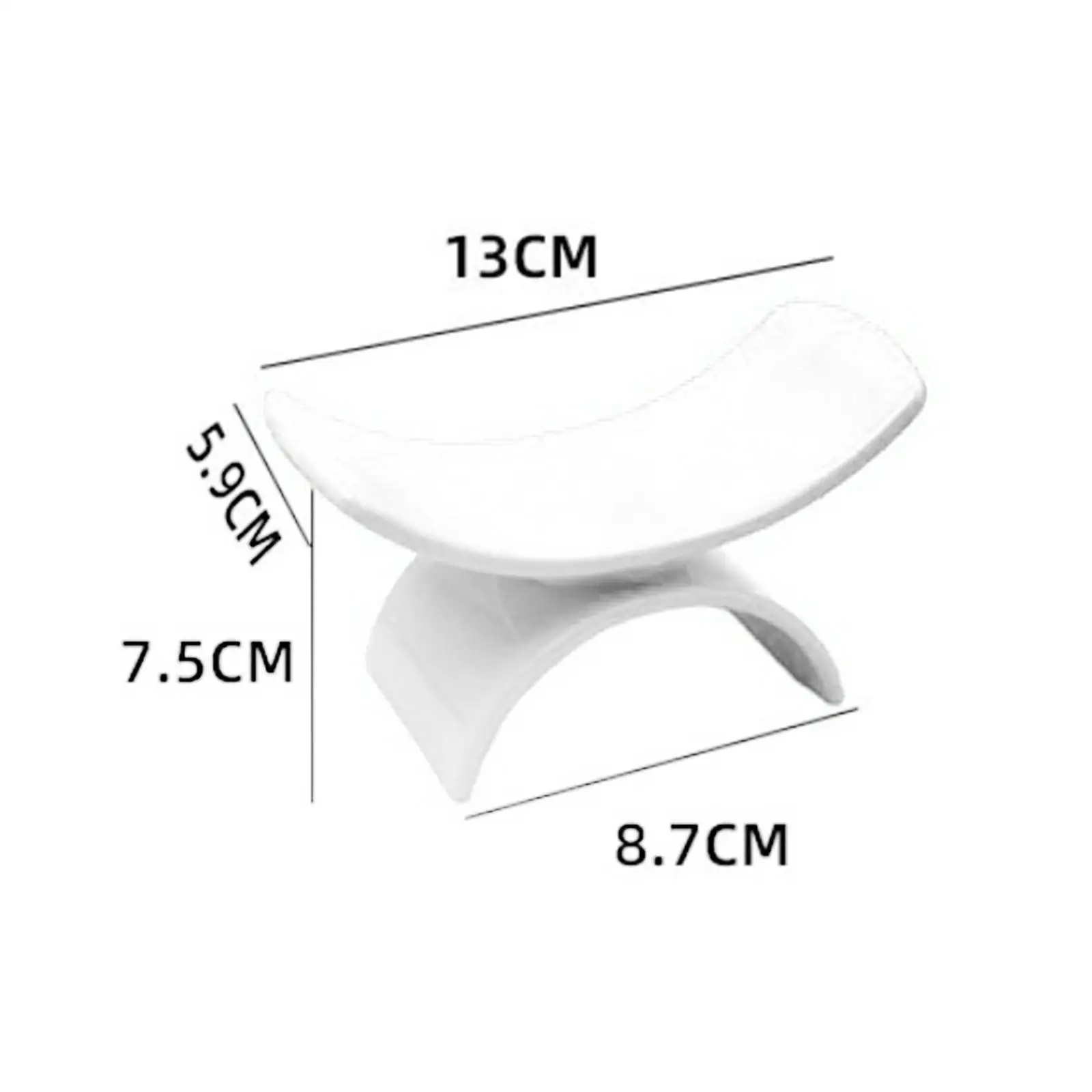 Nail Pillow Hand Rest with Mat Silicone U Shape Cushion for Nail Art Supplies Salon Desk Station