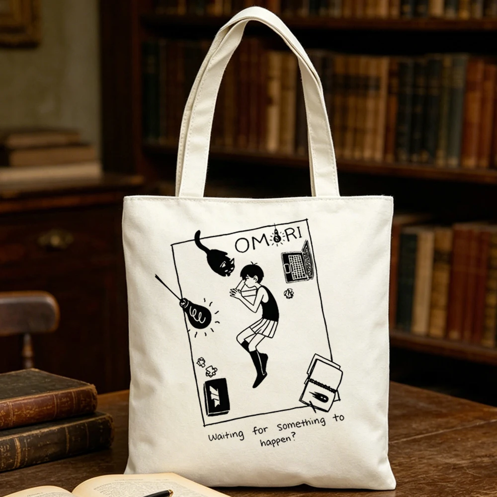 Omori tote bag einkaufstasche personnalisable shoulder  torba na zakupy grocery woman
