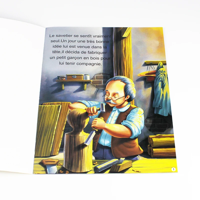 1pc 3-8 year-old children's French fairy tale bedtime story, cartoon enlightenment early education learning, French picture book