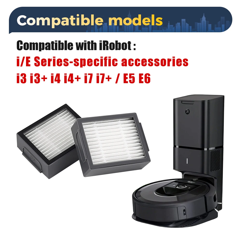 Accessories For iRobot Roomba i3 i3+ i4 i4+ i6 i6+ i7 i7+ i8 i8+ E5 E6 E7 Vacuum Cleaner Robot Main/Side Brush Filter Dust Bag image 5