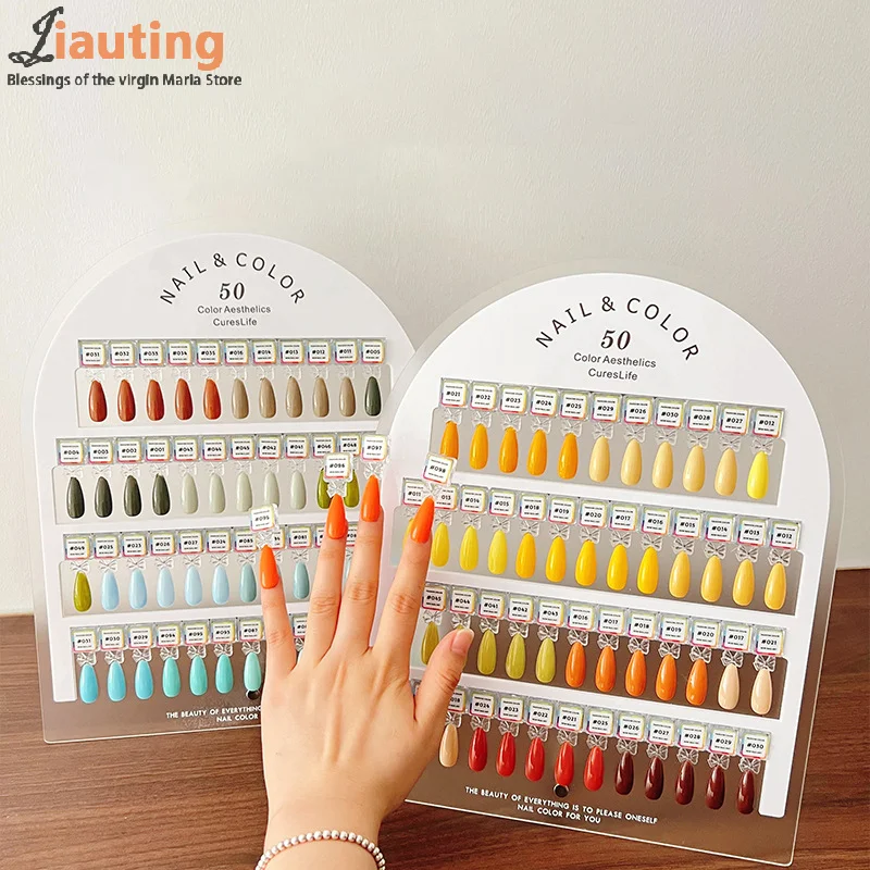 แผ่นสีอะคริลิคสำหรับทำเล็บ 24 สี พรีเมียม พร้อมแม่เหล็ก แผ่นโชว์สีเล็บ พร้อมสติกเกอร์ตัวเลข สำหรับร้านทำเล็บ