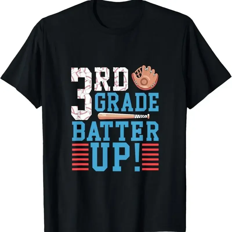 3Rd Grade Back To School T Shirt Batter Up Baseball
