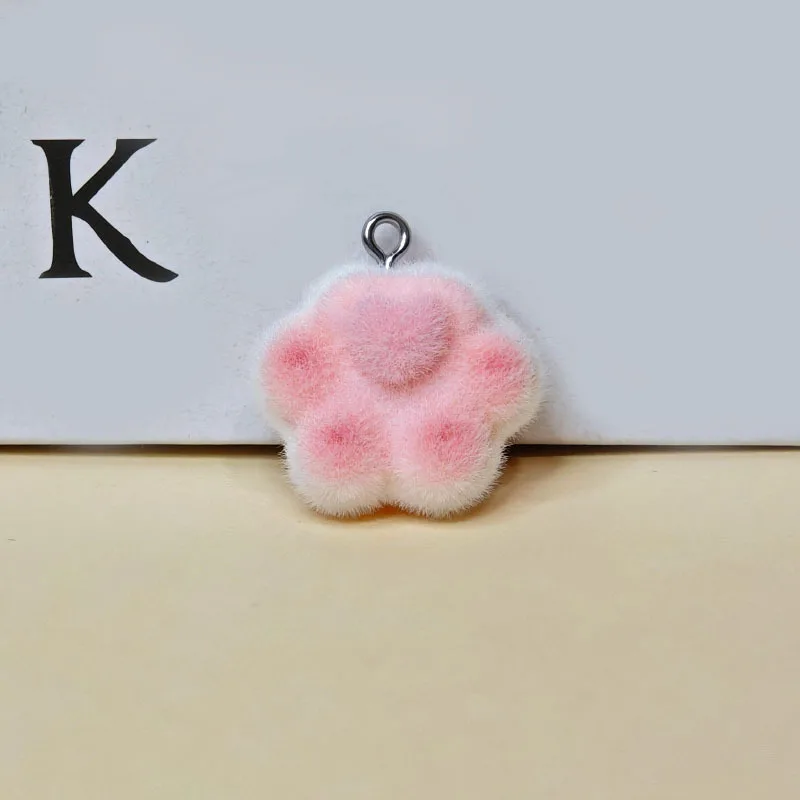 

5pcs Flocked Resin Animal Kawaii Cat Scratch Unicorn Set Craft Materials for Handmade Earrings, Bracelets, Necklaces, Keychains