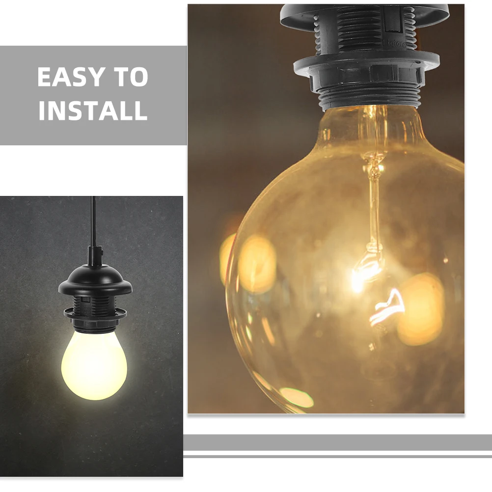 

Retro E27 Light Holder Pendant Lamp Socket Hanging Light Cord Ceiling Light Fixture Replacement