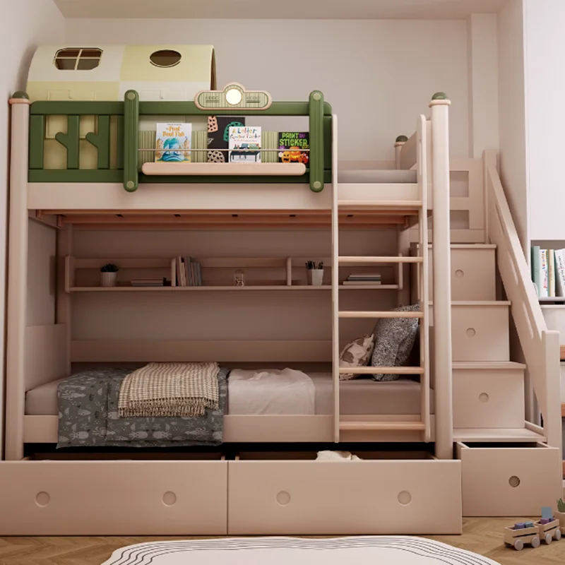 Aliexpress *w forShelves Board Wood Double Bed Bunk Storage Baby Children Frame Double Bed Lift Green Letto Matrimonile Bedroom Furniture d - Aliexpress Deal