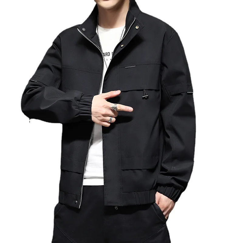 

Men's fashion cargo jacket 2024 spring and fall new trend baseball clothes sports casual loose coat