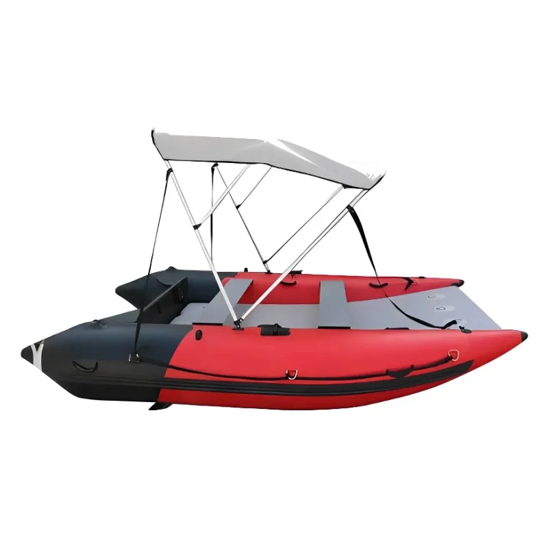 Wholesale New Design 330cm Red Inflatable Sailing Catamaran 4 Person Takaboat Catamaran For Sale