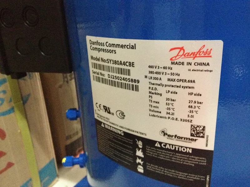 New set accessories New air conditioner Danfoss compressor SY380A4CBE30 horse refrigerant 320