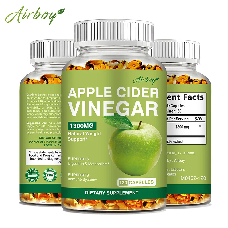 Apple Cider Vinegar -  Weight Management, Digestion, Detoxification and Immunity Relieve Gas and Bloating