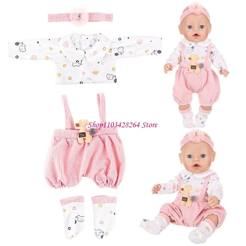 Vestiti per bambole outfit autunno inverno per bambole da 18 pollici per bambini fingono giochi da gioco giocattolo
