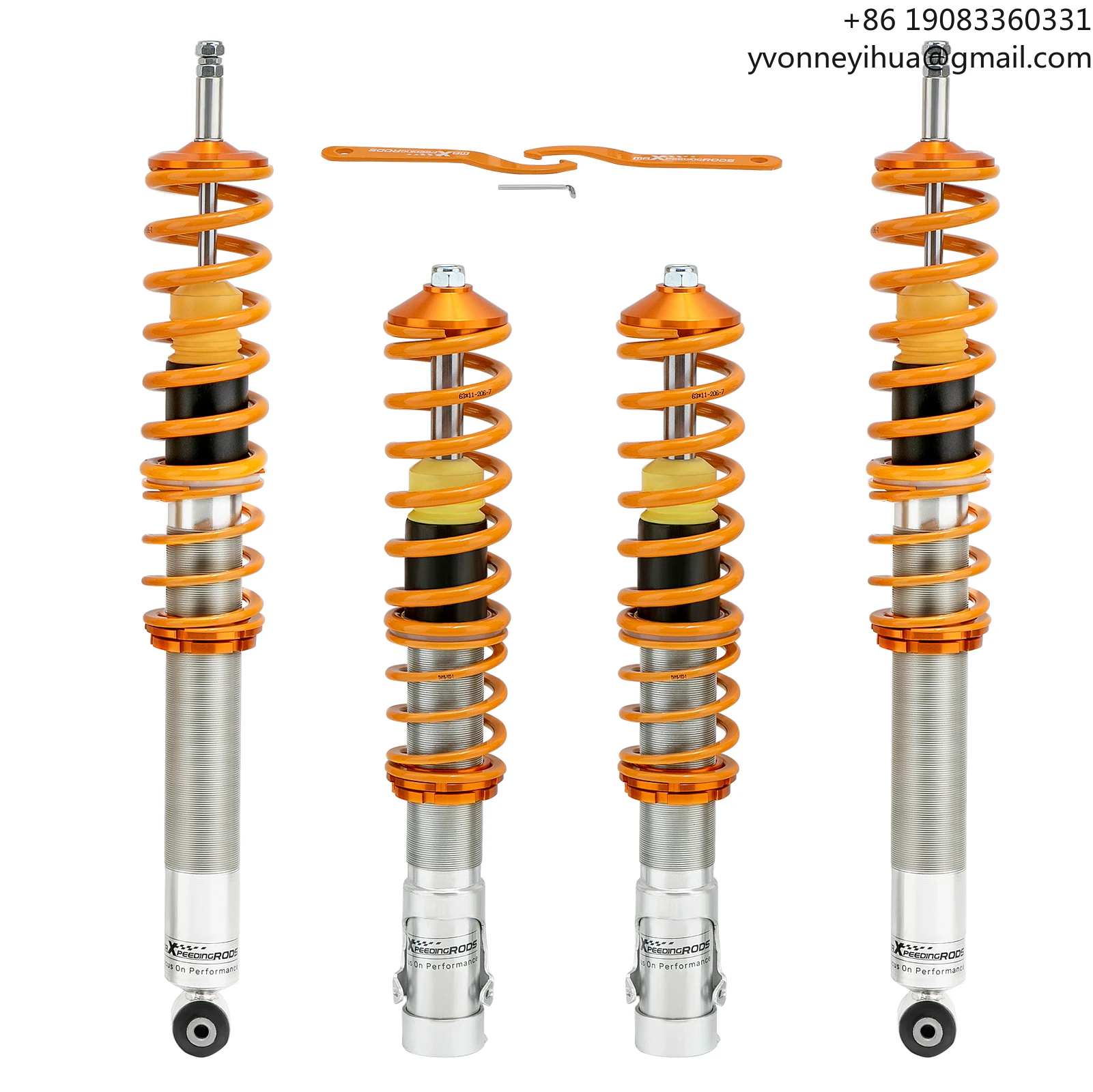 

MaXpeedingrods Coilover Shock Absorber for VW Golf MK2 MK3 JETTA MK2 A2 A3 1G/1H/1E Struts