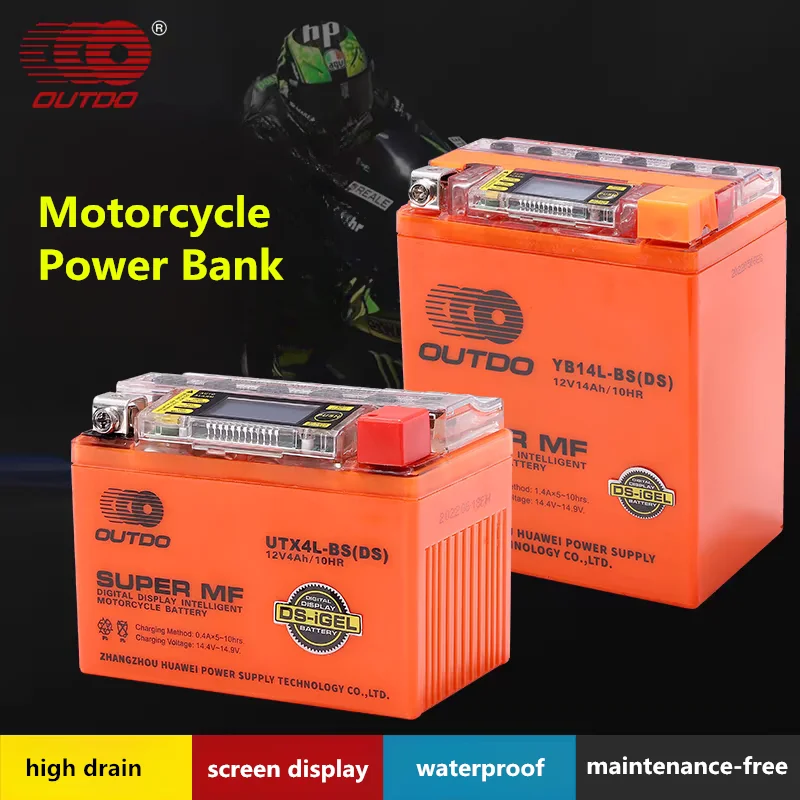 

Motorcycle Battery 12V Maintenance-free High Drain Waterproof 4AH-20AH Motorbike Start Power Bank