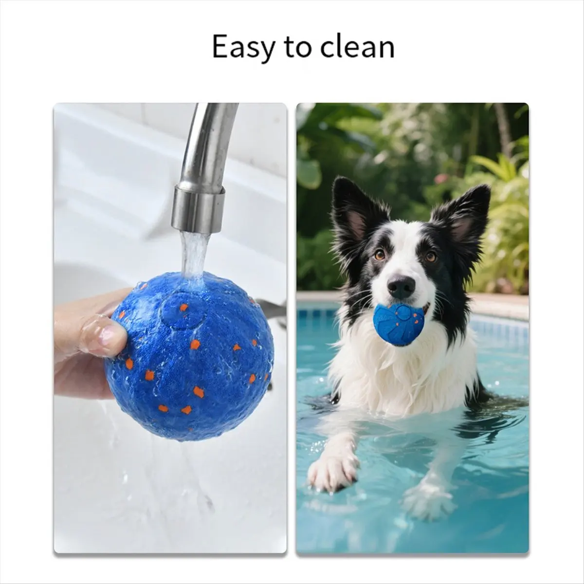 Bite Smart Dog Toy Ball Rechargeable Wear Dog Bouncing Ball with Light Automatic Moving Ball Toy