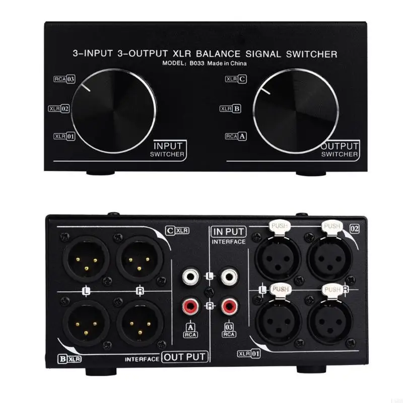 

D5BB Fully Balanced Selector Switcher 3 Inputs and 3 Outputs Balanced