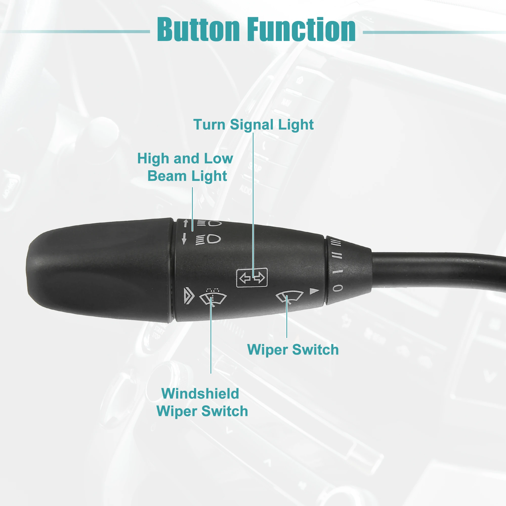 X Autohaux Car Steering Column Turn Signal Cruise Control Switch A0005452310/80933150001 for Mercedes-Benz C/CLK320 2003-2005