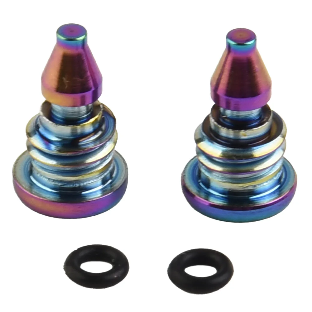 Tornillos de purga de bicicleta de aleación de titanio con junta tórica para frenos Magura EBT, piezas de bicicleta MTB negras/doradas/arcoíris, 2 uds.