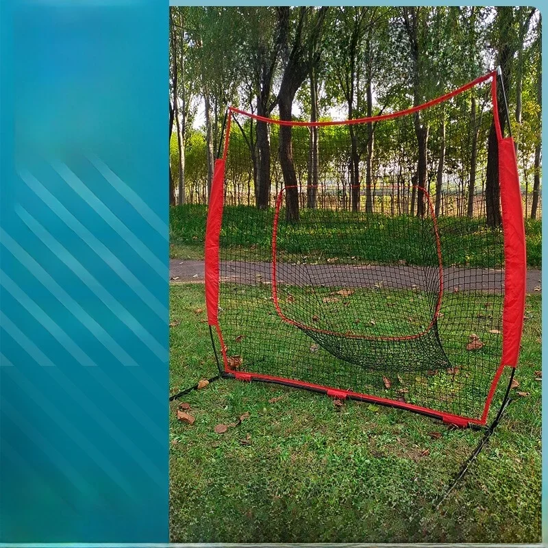 

Portable Outdoor Baseball Practice Net One Hole Target Training Net Sofall Training Equipment Convenient Carry-On Sports Gear