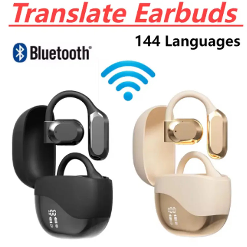 

Intelligent Translator Earbuds Wireless Earphones HIFI Bluetooth 5.4 Earhook Noise Cancelling Real Time for Huawei P50E Oppo K7x