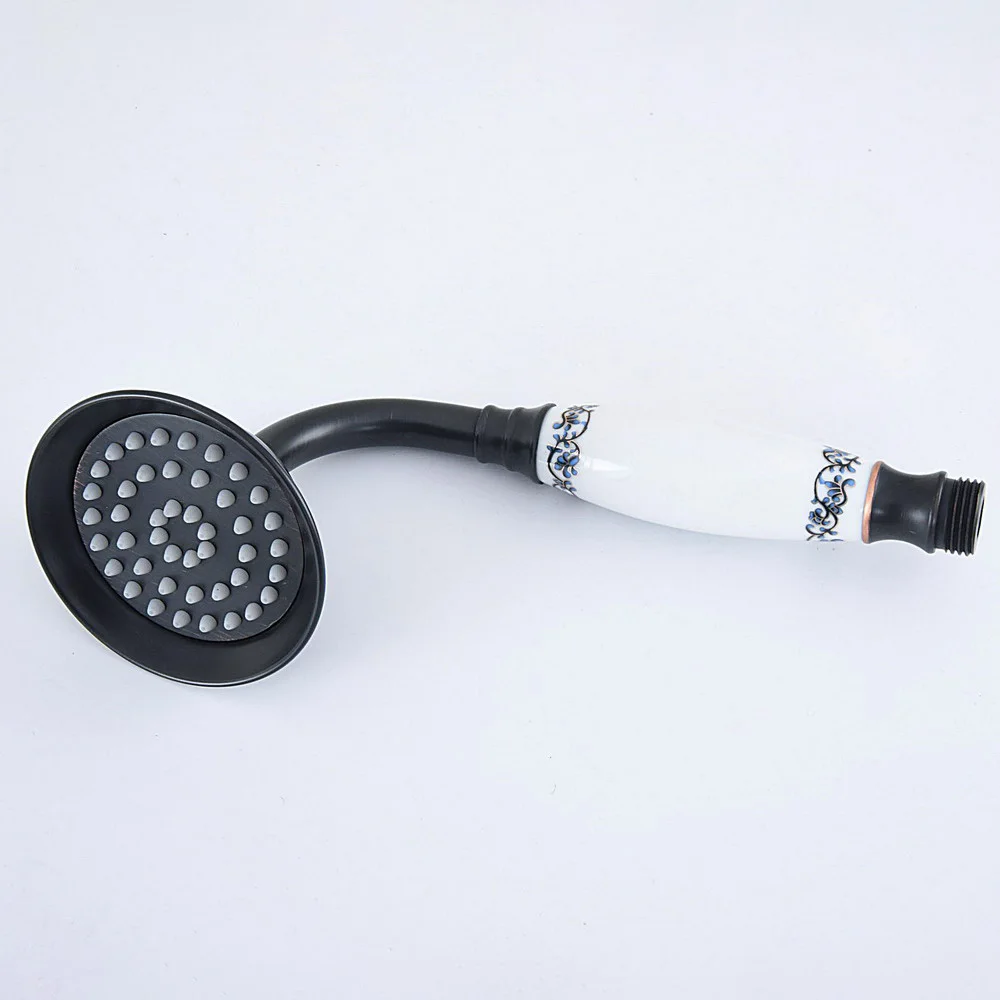 Black Oil Rubbed Brass Bathroom Handheld Shower Head for Shower Faucet Telephone Style Hand Held Shower Head Nhh073