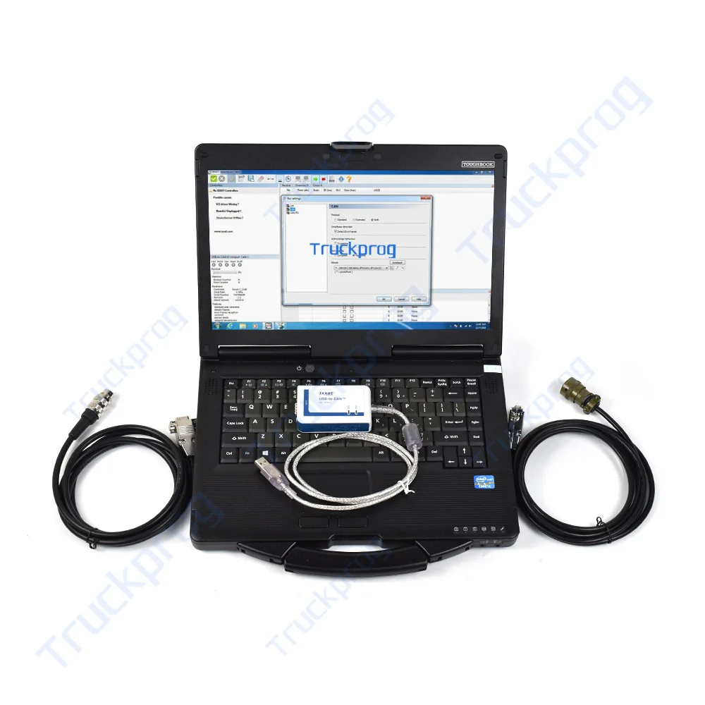 

CF53 laptop For MTU USB to CAN V2 COMPACT IXXAT Diagnostic tool MDEC ADEC Cable Diesel MTU DiaSys Truck Engine Diagnostic tool