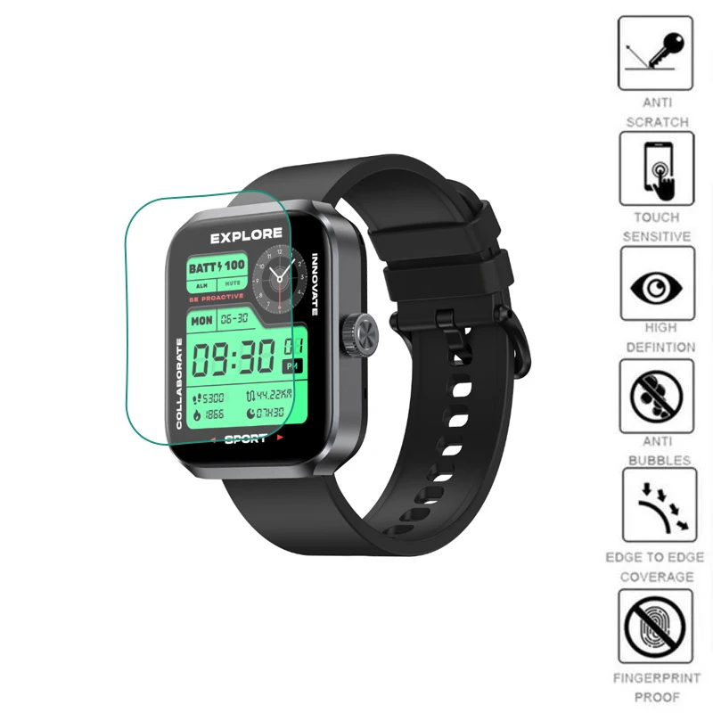 

5 шт., мягкая прозрачная защитная пленка для умных часов из ТПУ для Zeblaze Beyond 3 Plus, защитная пленка для экрана умных часов, аксессуары