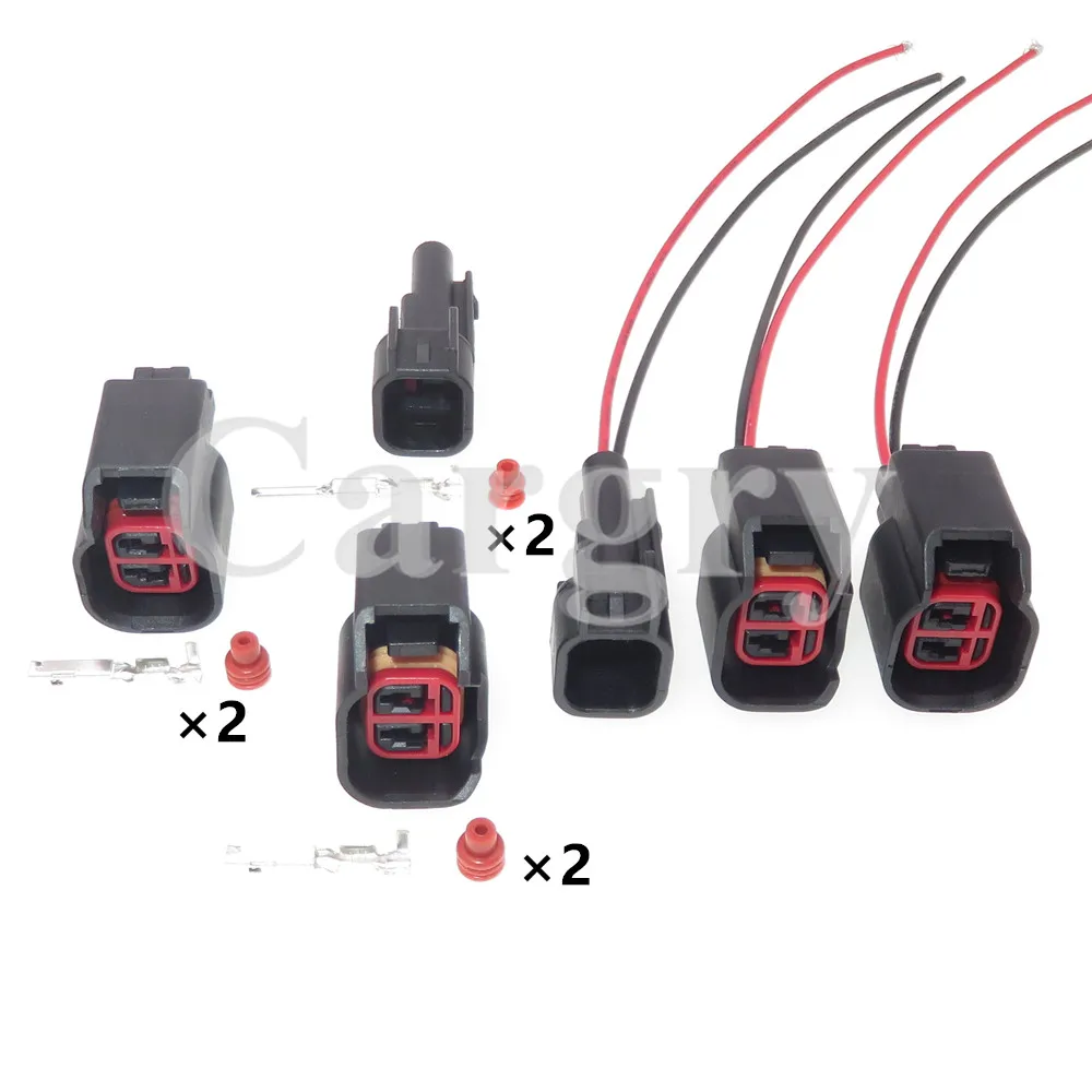 

1 Set 2P 7283-5967-30 AC Assembly Automobile Nozzle Cable Harness Socket For Chevrolet Auto Male Female Docking Wire Connector