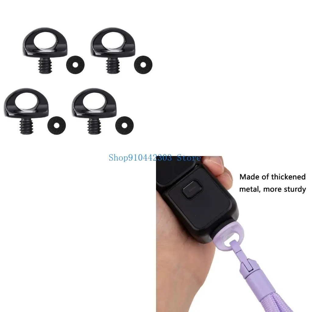 652F 1/4inch Threaded Camera Lanyard Mount with Integrated Attachment Eyelet