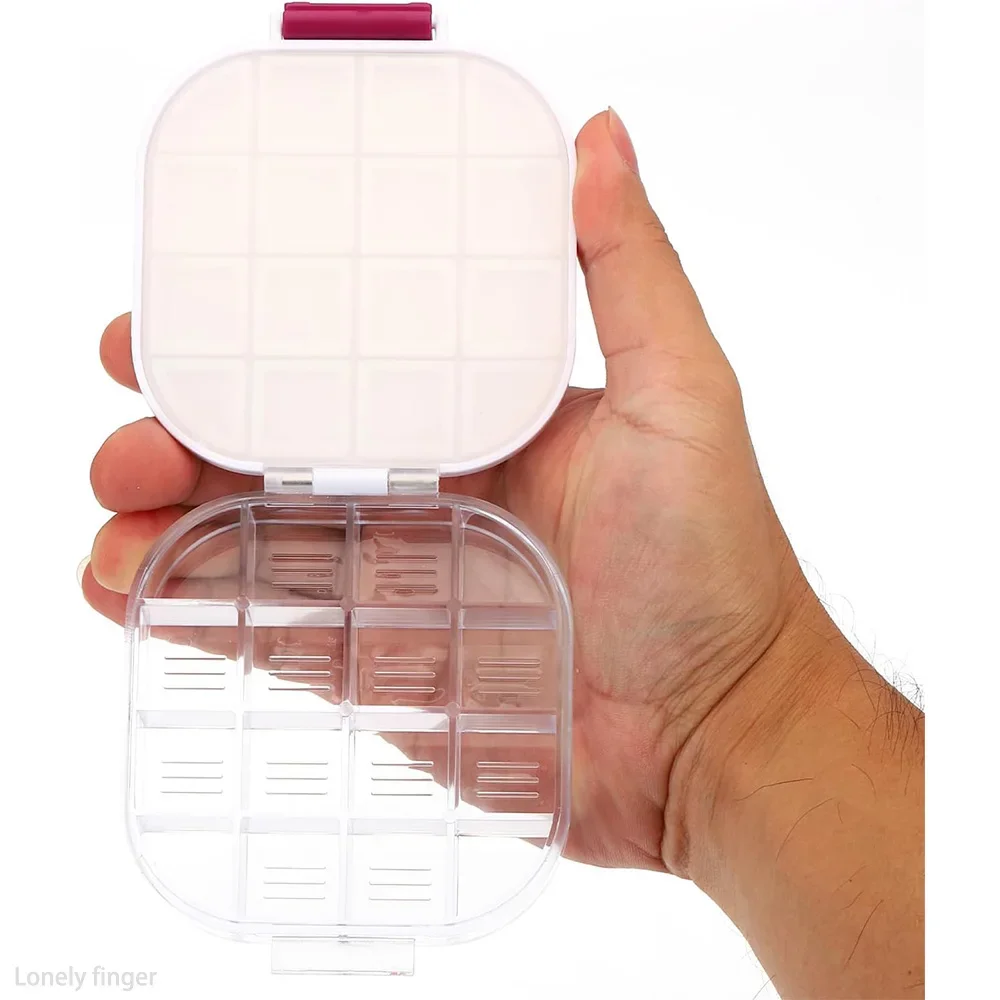 

16-луночный ящик для хранения краски, герметичный контейнер для увлажнения красок, складная палитра для экономии краски