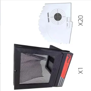 نظام الهدف AEG Airsoft مع حامل شبكة الماسك على شكل مصيدة وهدف ورقي للتدريب على إطلاق النار على الحبيبات BB في الأماكن المغلقة والخارجية 1P #1