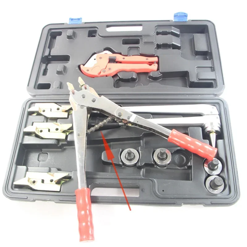 

New 220v New Hydraulic Sliding Clamp Sliding Tool Aluminum Plastic Pipe Crimping Clamp Crimping Clamp, Ground Heating Pipe Fitti