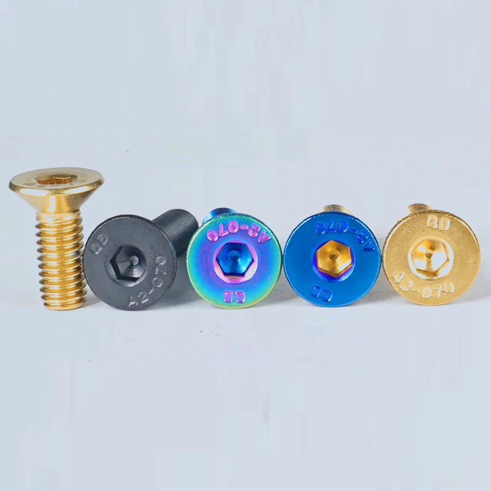 Beicai M3 M4 M5 M6 DIN7991 Hex Socket Countersunk Head Screws SUS304 Stainless Steel Allen Key Bolts PVD 4 Colors Available