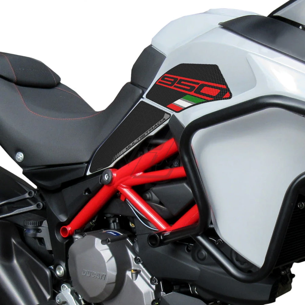 Para a ducati multistrada 950 950s 2019-2022 da motocicleta anti-slip joelho aderência decalques tanque lateral pad adesivo