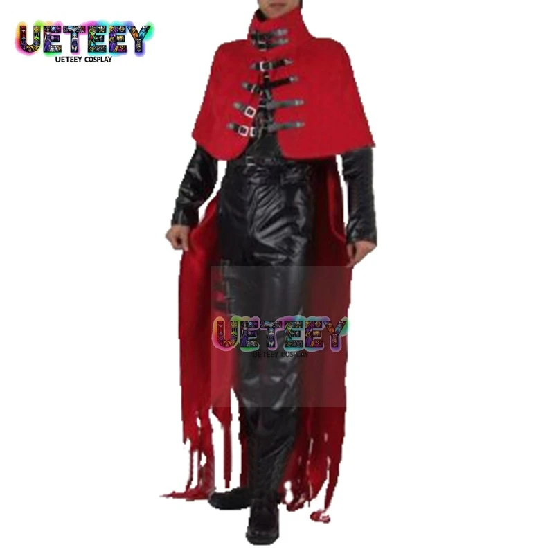 

UETEEY COS Vincent Valentine Cosplay Costume With Cape Any Size Custom Made