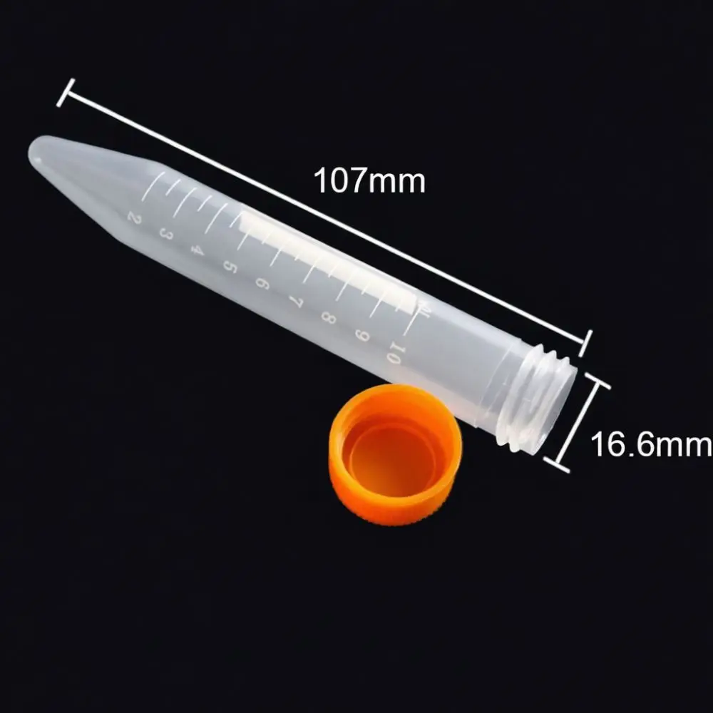 For For Hongmaiyun Lab Centrifuge Tube Clear Plastic Graduated Disposable Sample Container Scientific Experiment Testing Supply