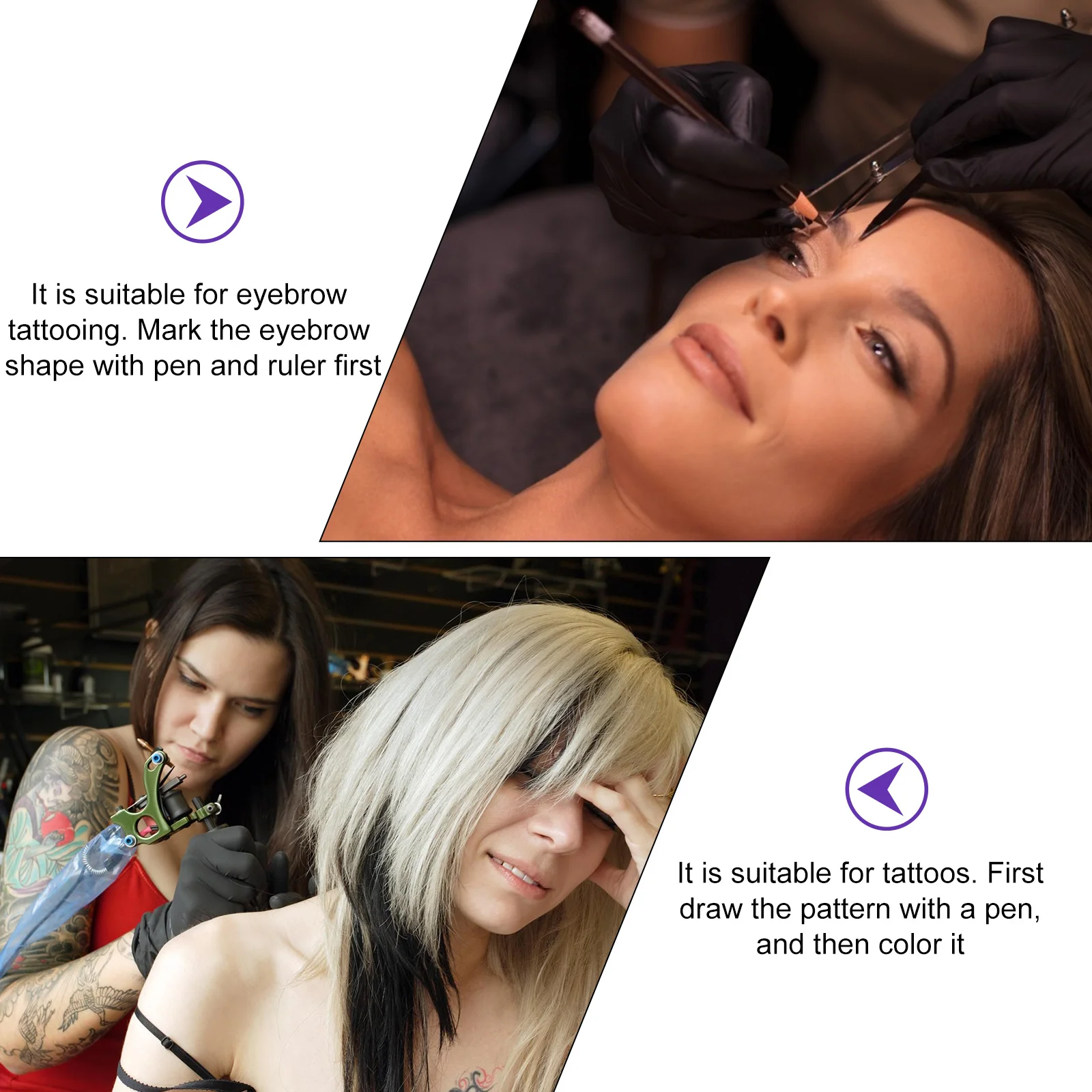 

20Pcs Skin Marker Pen Medical Grade Transfer Pen for Salon Artists Beginners Tool Skin Marker