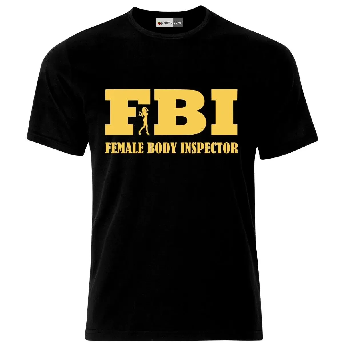 Interesting and sexy FBI logo female body inspector T-shirt summer short sleeved round neck men's T-shirt 2026