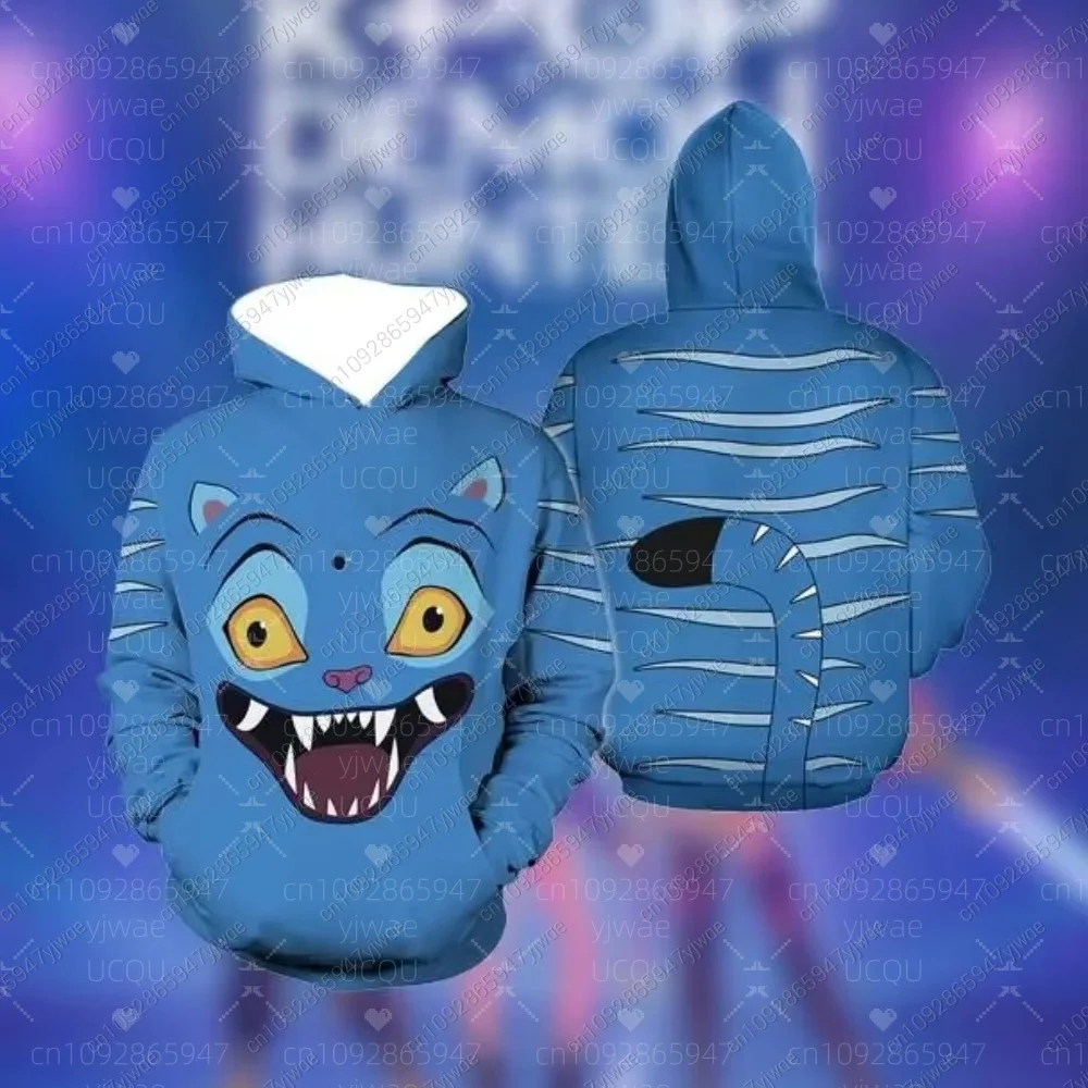 KPop شيطان الصيادين أنيمي هوديي النمر Harajuku تأثيري البلوز القمم رومي ميرا ZoeycosplaSweatshirt طويلة الأكمام الشارع الشهير الهدايا #2