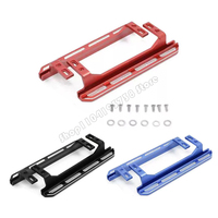 CNC Aluminum Rock Sliders Side Pedal for Left&Right Floor Pans Set for 1/10 FMS  FCX10 K5 RC cars