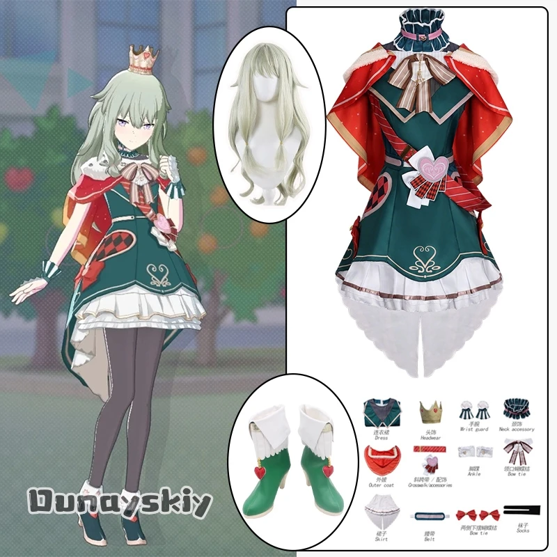 

Project Sekai Colorful Stage Kusanagi Nene Cosplay Costumes Christmas Lolita Princess Dress Party Disguise for Adult Women