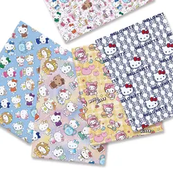 Hello Kitty 140x50CM Cartoon Polyester cotton fabric Patchwork Tissue Kid Home Textile Sewing Doll Dress Curtain cotton Fabric