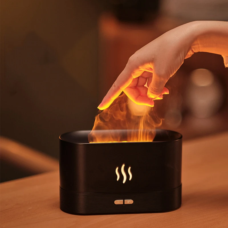 Flame humidifier aromatherapy machine