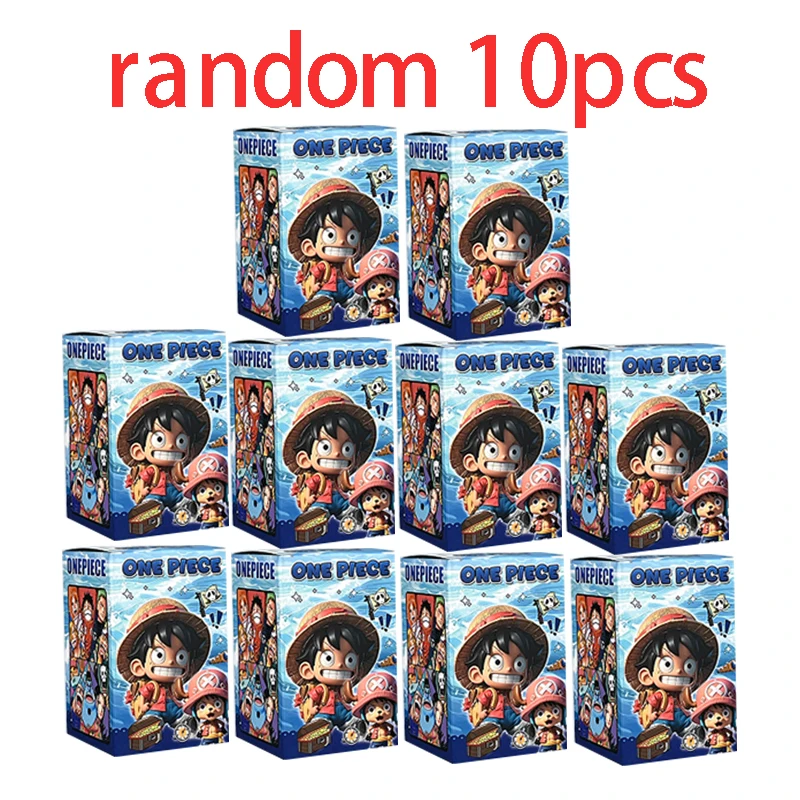 1-12 Stück Blindbox Anime One Piece Figur Luffy Roronoa Zoro 6cm Q-Version Actionfigur Niedliches Spielzeug Schreibtischdekoration Modell Geschenk
