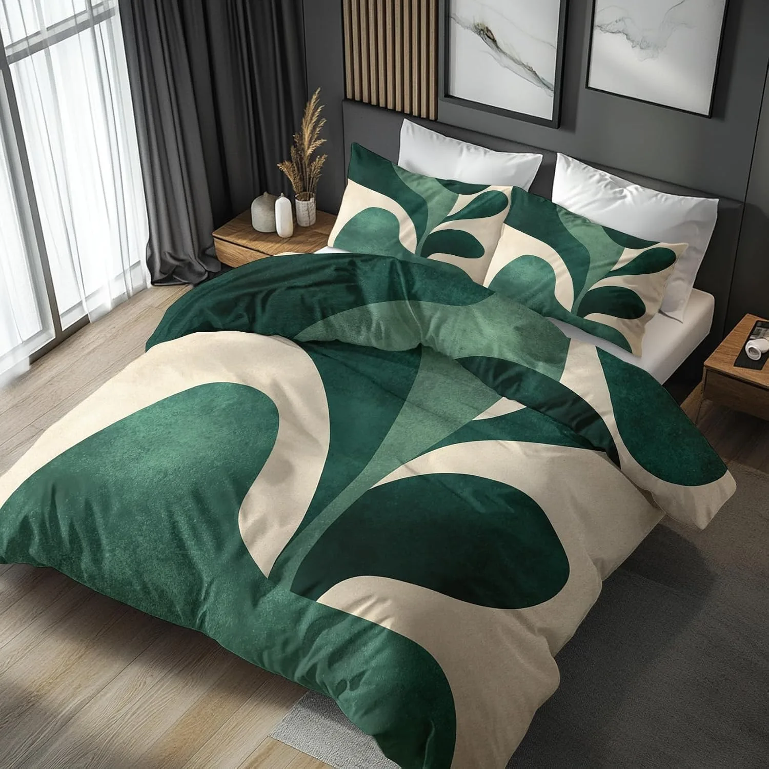 Geometric Abstract Art Bedding Sets New 3d Printed Mid Century Bed Cover Comforter Duvet Cover Pillow Case Bedroom Decoration
